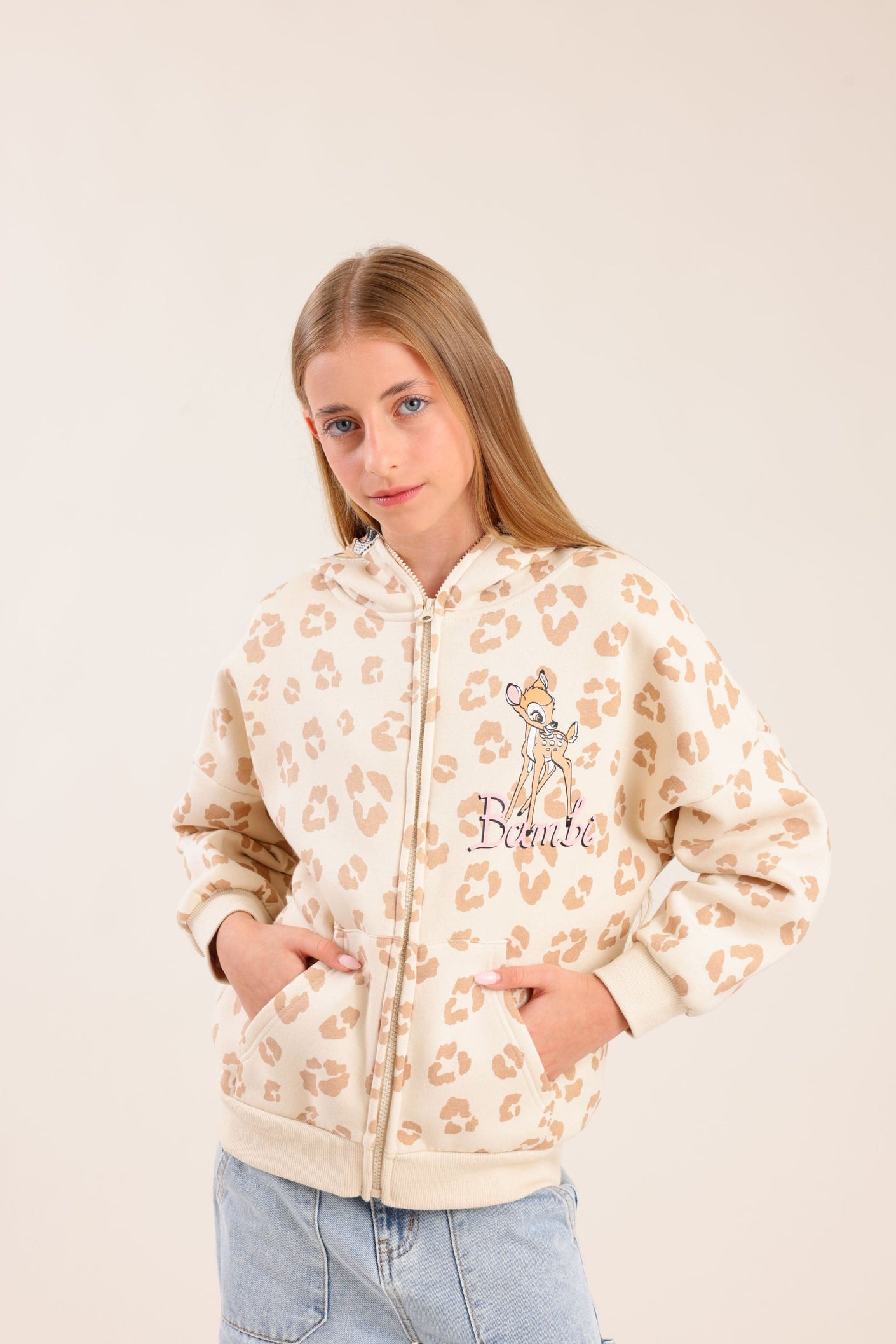 FOX בנות פוטרים קפוצ&#39;ון פוטר ממותג במבי קפוצ&#39;ון פוטר ממותג במבי