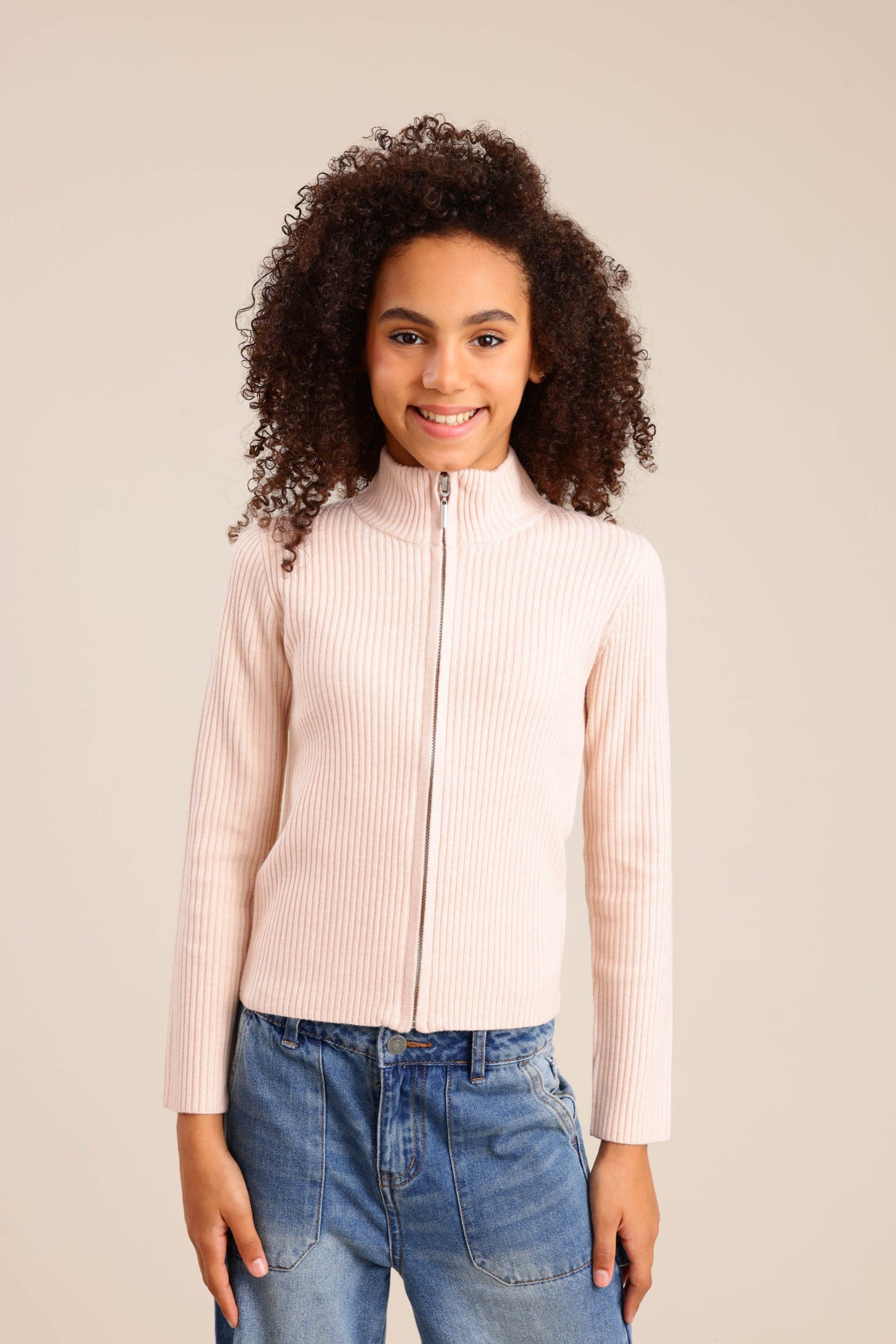 FOX בנות סריגים סריג קרדיגן סריג קרדיגן