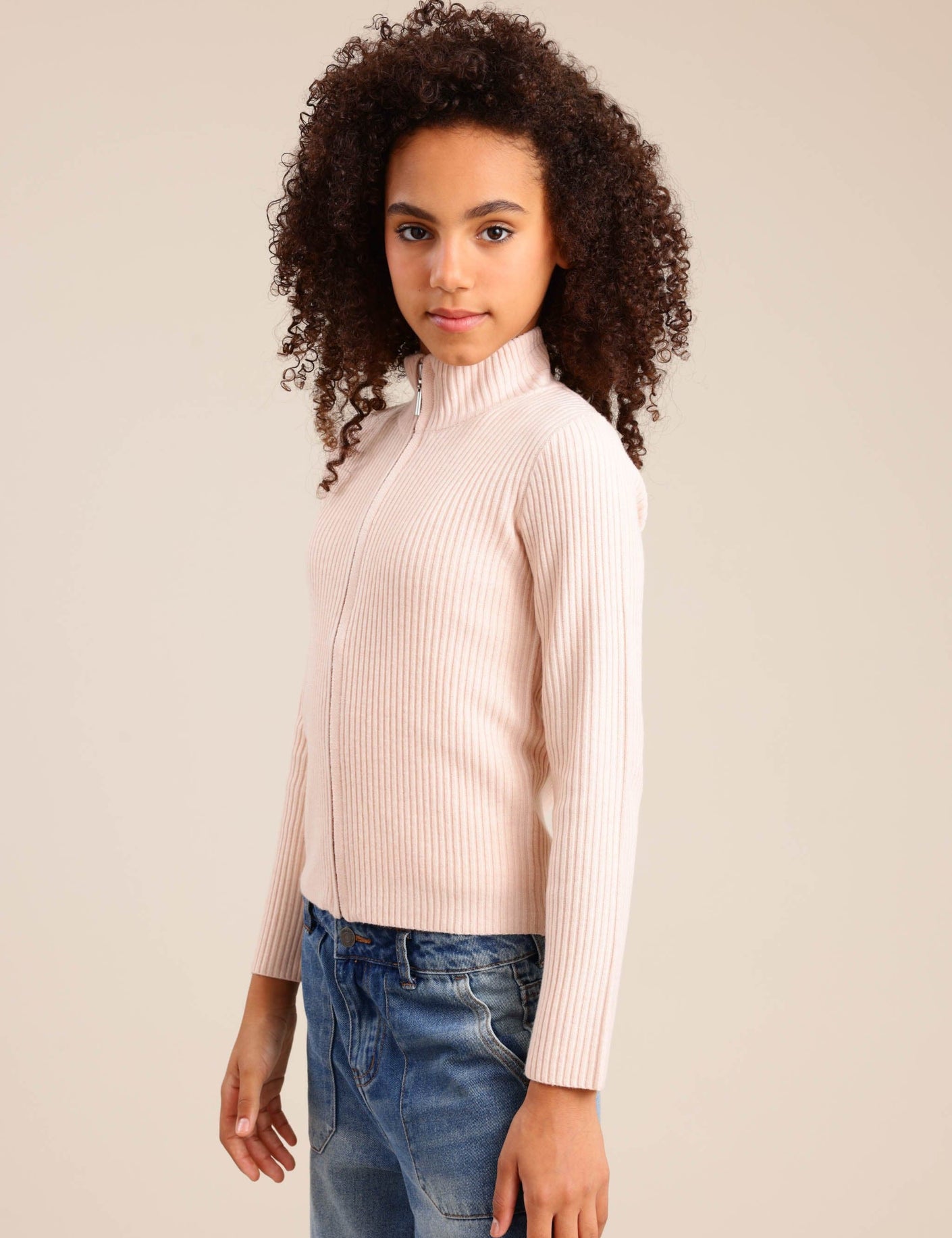 FOX בנות סריגים סריג קרדיגן סריג קרדיגן