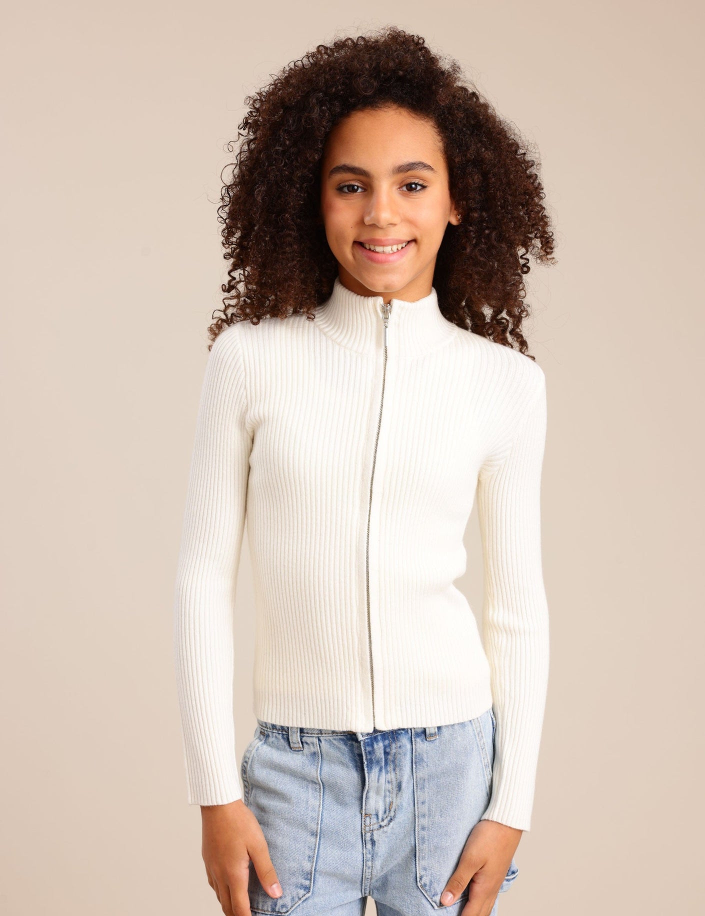 FOX בנות סריגים סריג קרדיגן סריג קרדיגן