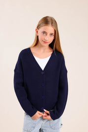 FOX בנות סריגים סריג קרדיגן סריג קרדיגן