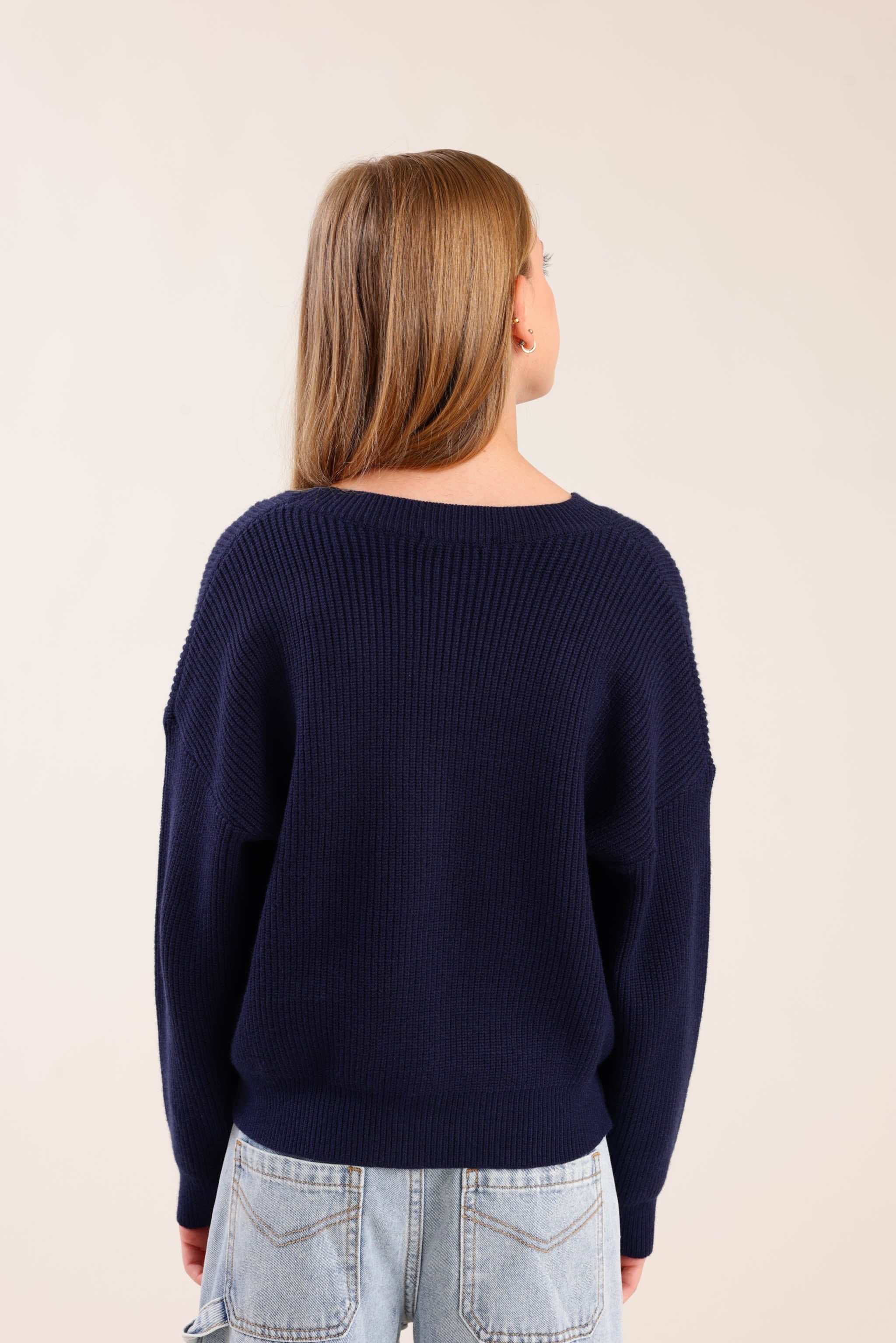 FOX בנות סריגים סריג קרדיגן סריג קרדיגן