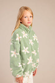 FOX בנות קרדיגן קרדיגן שרלינג עם הדפס פרחוני קרדיגן שרלינג עם הדפס פרחוני