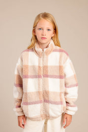 FOX בנות קרדיגן שרלינג עם הדפס משובץ MINIME שרלינג עם הדפס משובץ MINIME