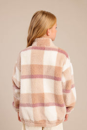 FOX בנות קרדיגן שרלינג עם הדפס משובץ MINIME שרלינג עם הדפס משובץ MINIME