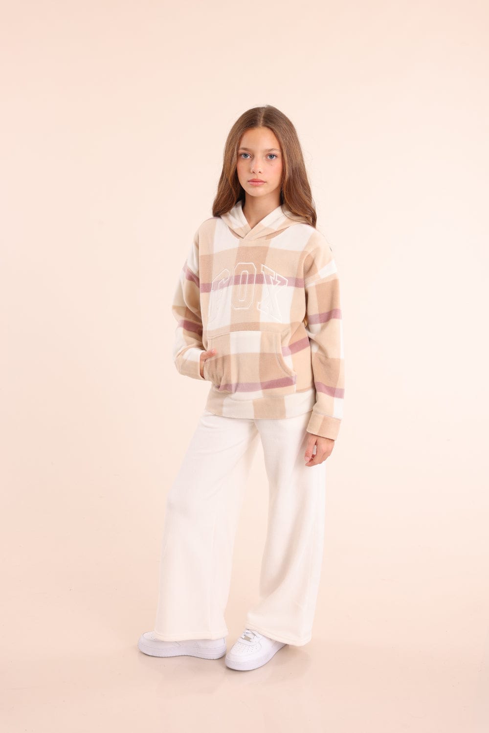 FOX בנות פליזים קפוצ'ון פליז פוקס קפוצ'ון פליז פוקס