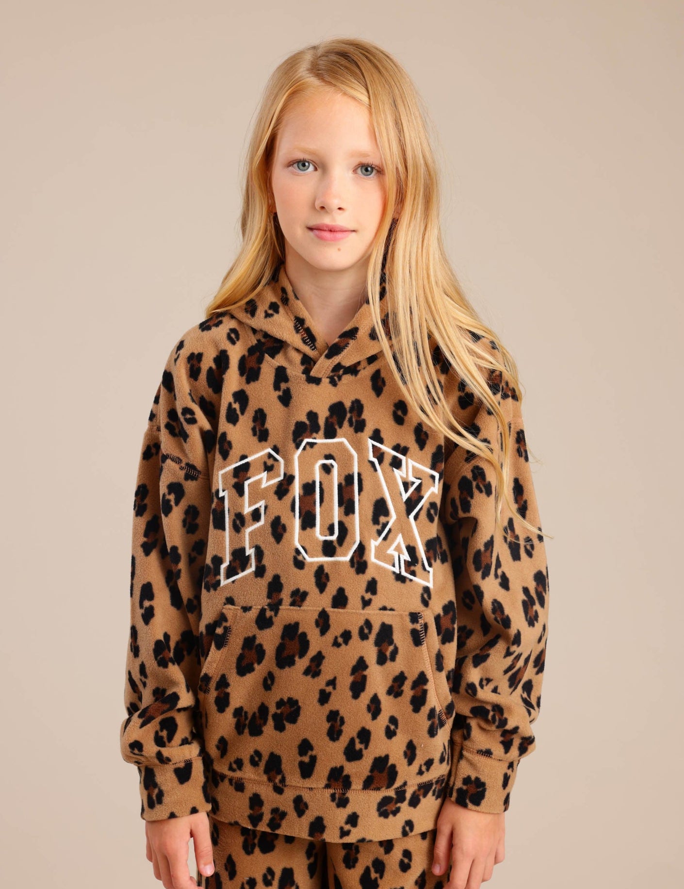 FOX בנות פליזים קפוצ'ון פליז פוקס קפוצ'ון פליז פוקס