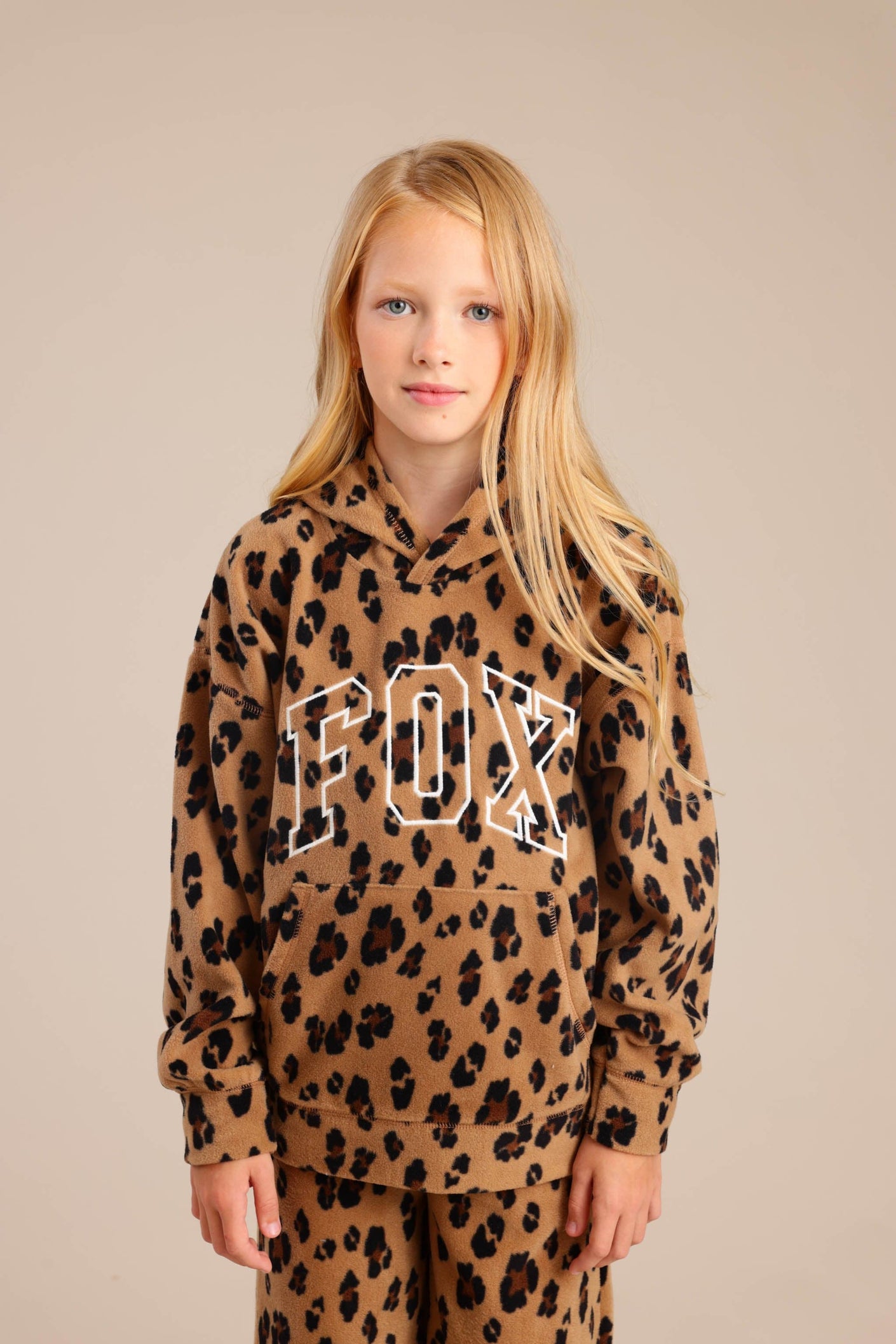 FOX בנות פליזים קפוצ'ון פליז פוקס קפוצ'ון פליז פוקס