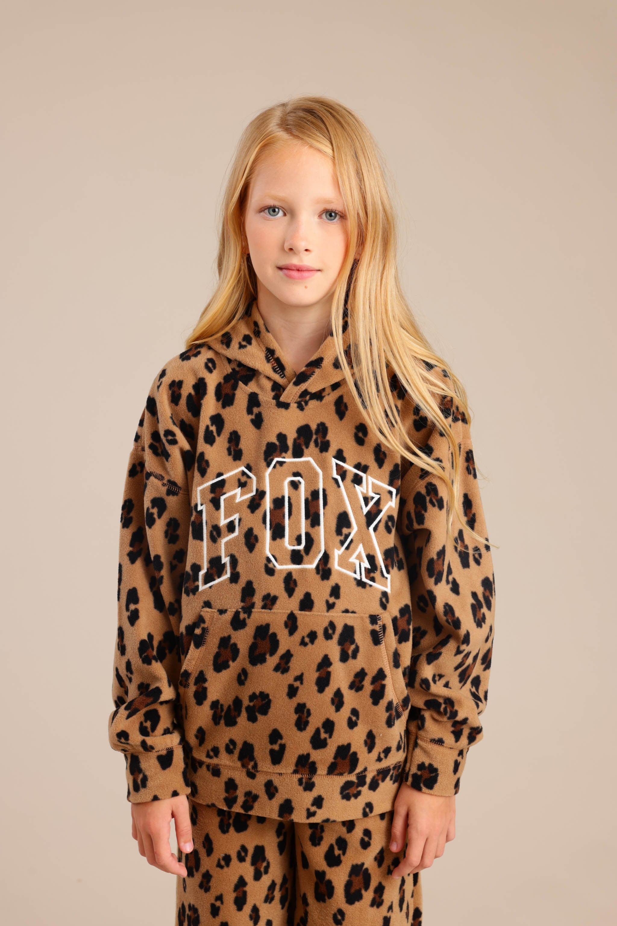 FOX בנות פליזים קפוצ'ון פליז פוקס קפוצ'ון פליז פוקס