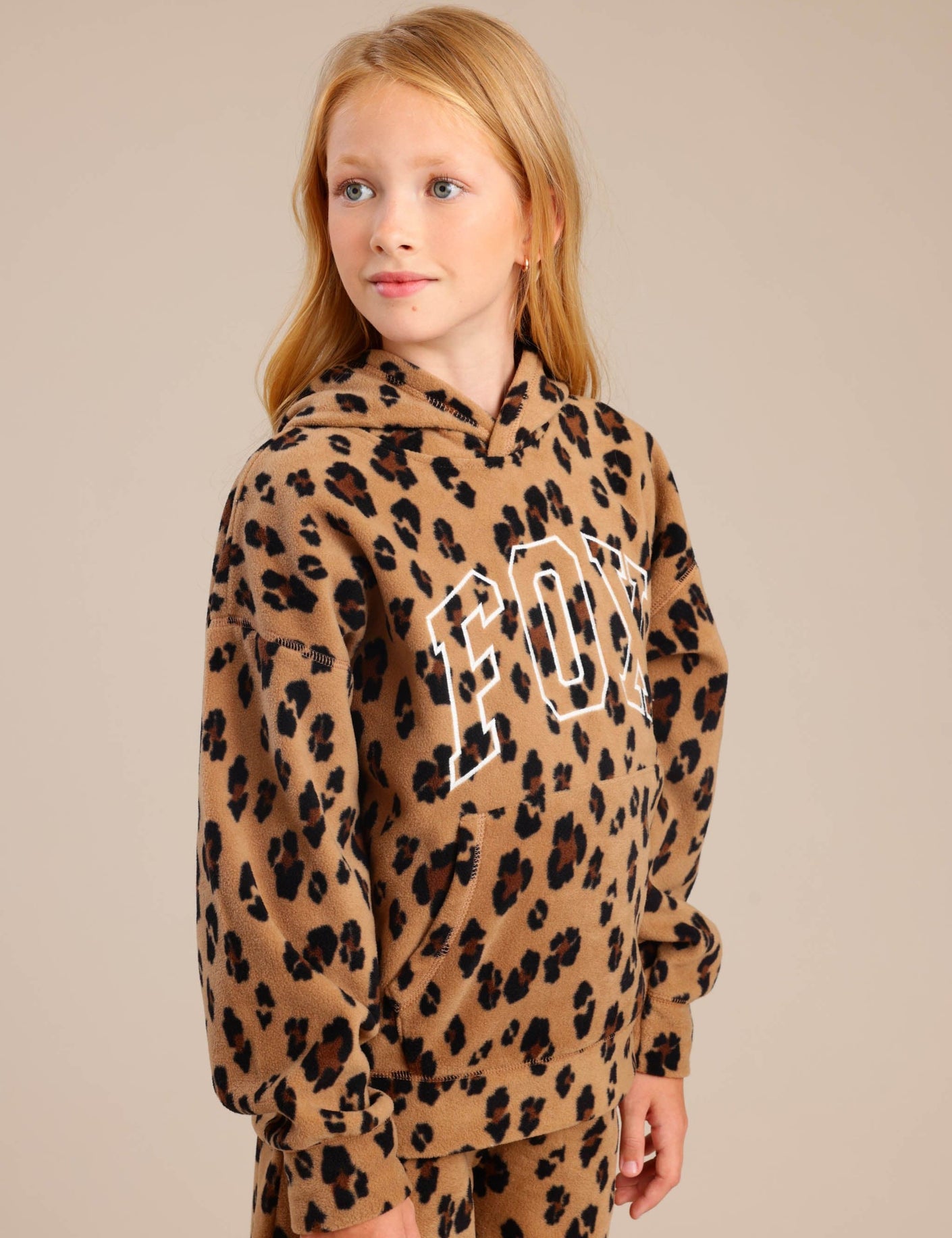 FOX בנות פליזים קפוצ'ון פליז פוקס קפוצ'ון פליז פוקס