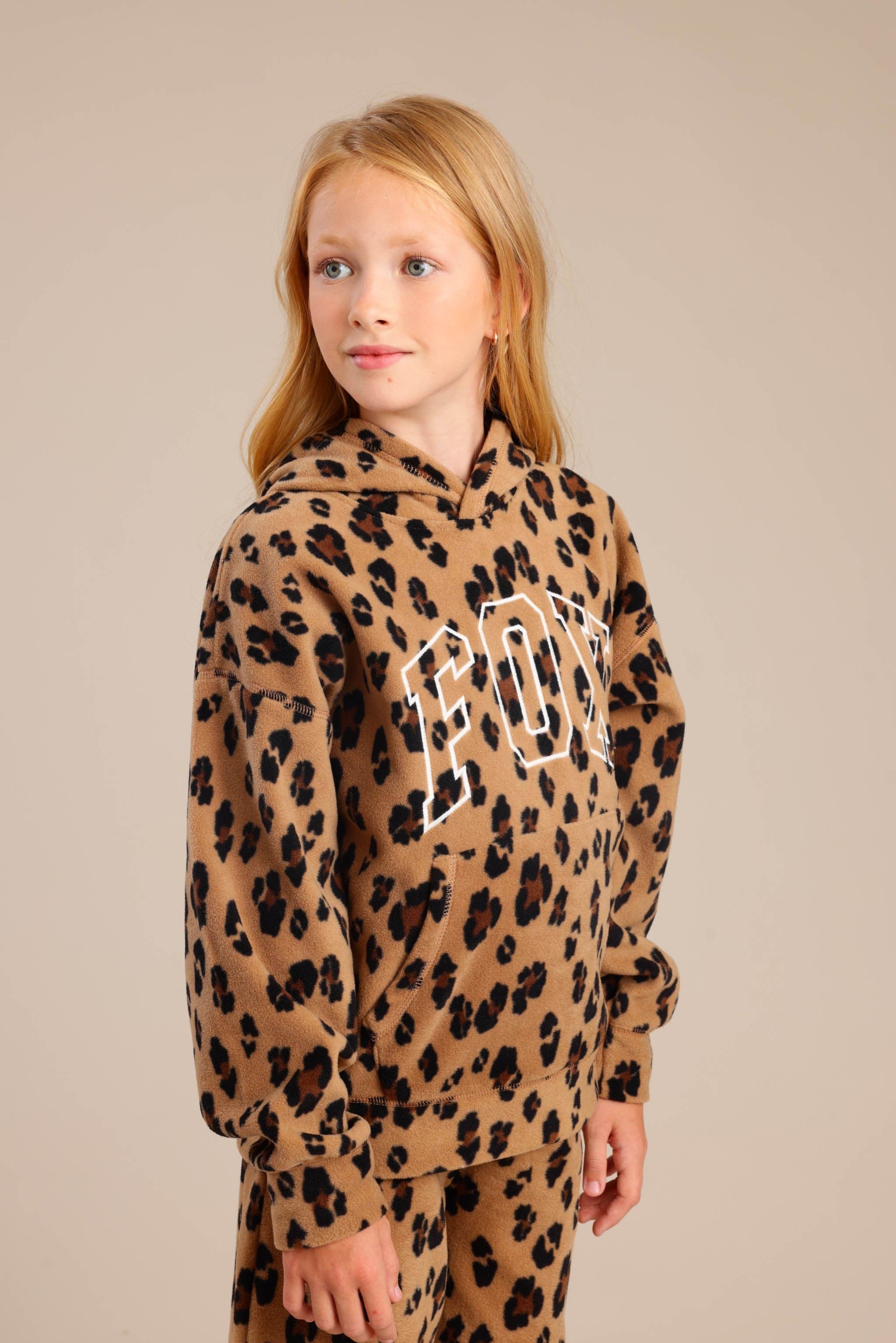 FOX בנות פליזים קפוצ'ון פליז פוקס קפוצ'ון פליז פוקס