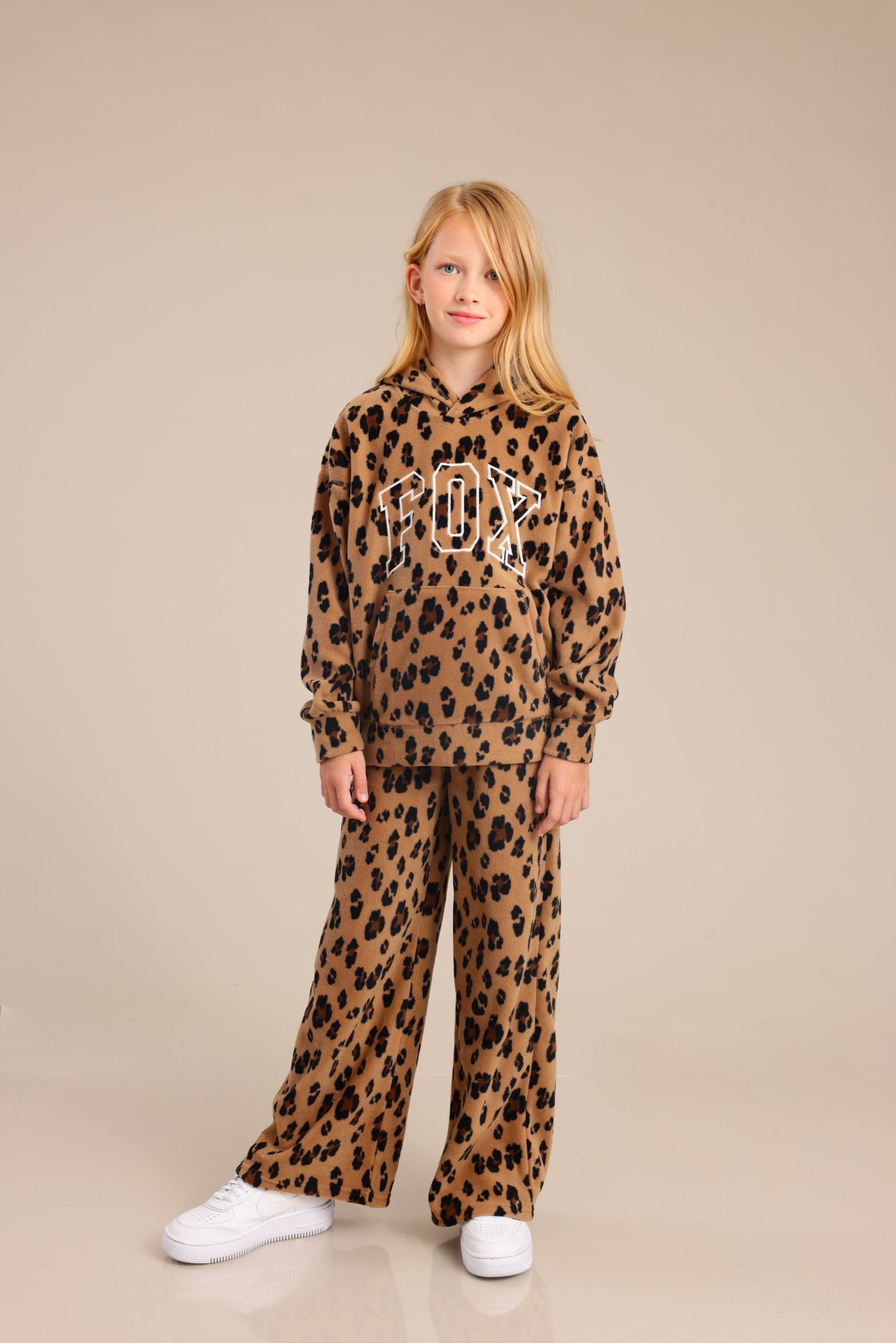 FOX בנות פליזים קפוצ'ון פליז פוקס קפוצ'ון פליז פוקס