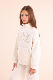 FOX בנות פליזים פליז פוקס חצי רוכסן פליז פוקס חצי רוכסן