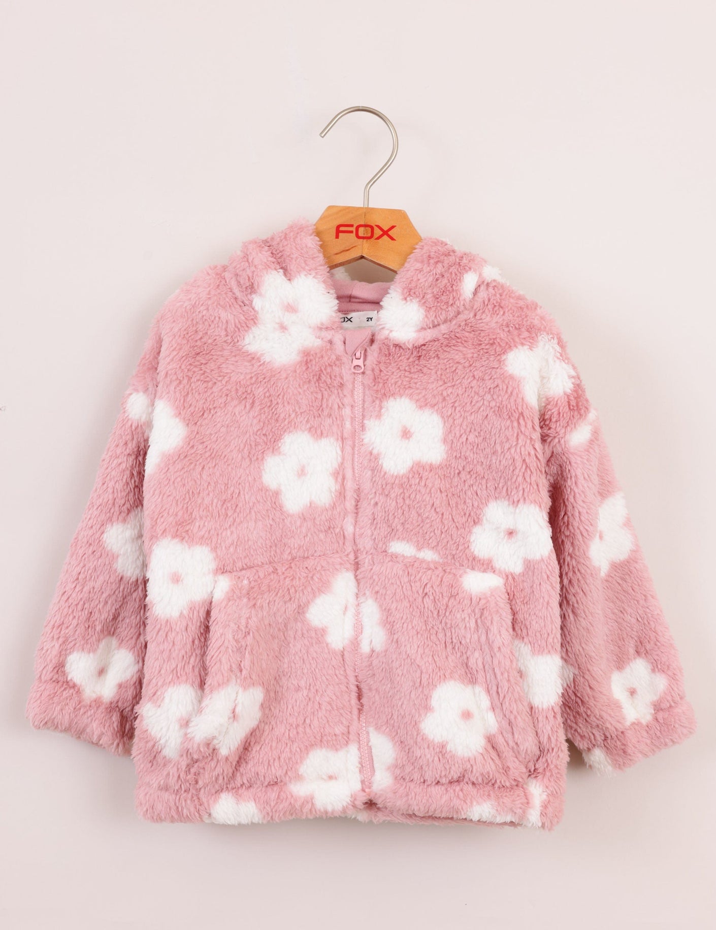 FOX תינוקות בנות אחר קרדיגן פליז אוזניים קרדיגן פליז אוזניים