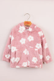 FOX תינוקות בנות אחר קרדיגן פליז אוזניים קרדיגן פליז אוזניים