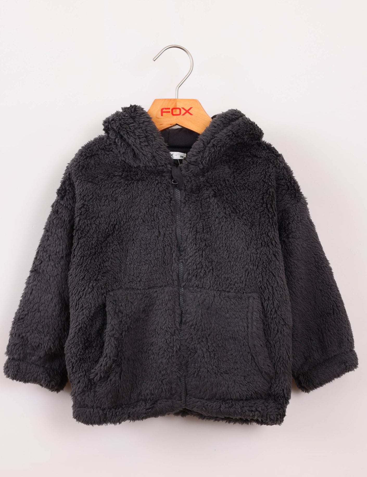FOX FOX אחר קרדיגן פליז אוזניים קרדיגן פליז אוזניים