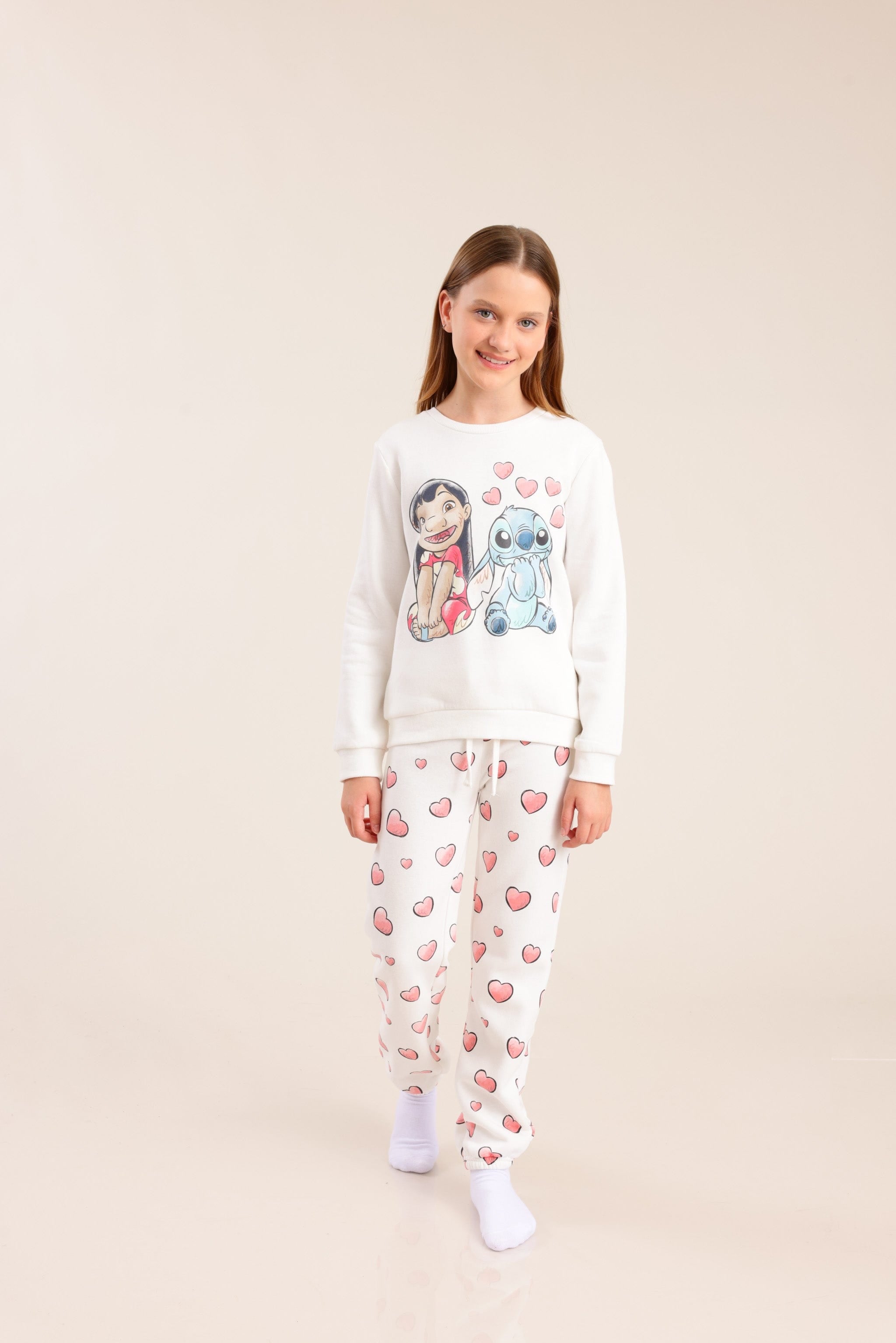 FOX בנות אחר פיג'מה ממותגת סטי'ץ פיג'מה ממותגת סטי'ץ