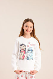 FOX בנות אחר פיג'מה ממותגת סטי'ץ פיג'מה ממותגת סטי'ץ