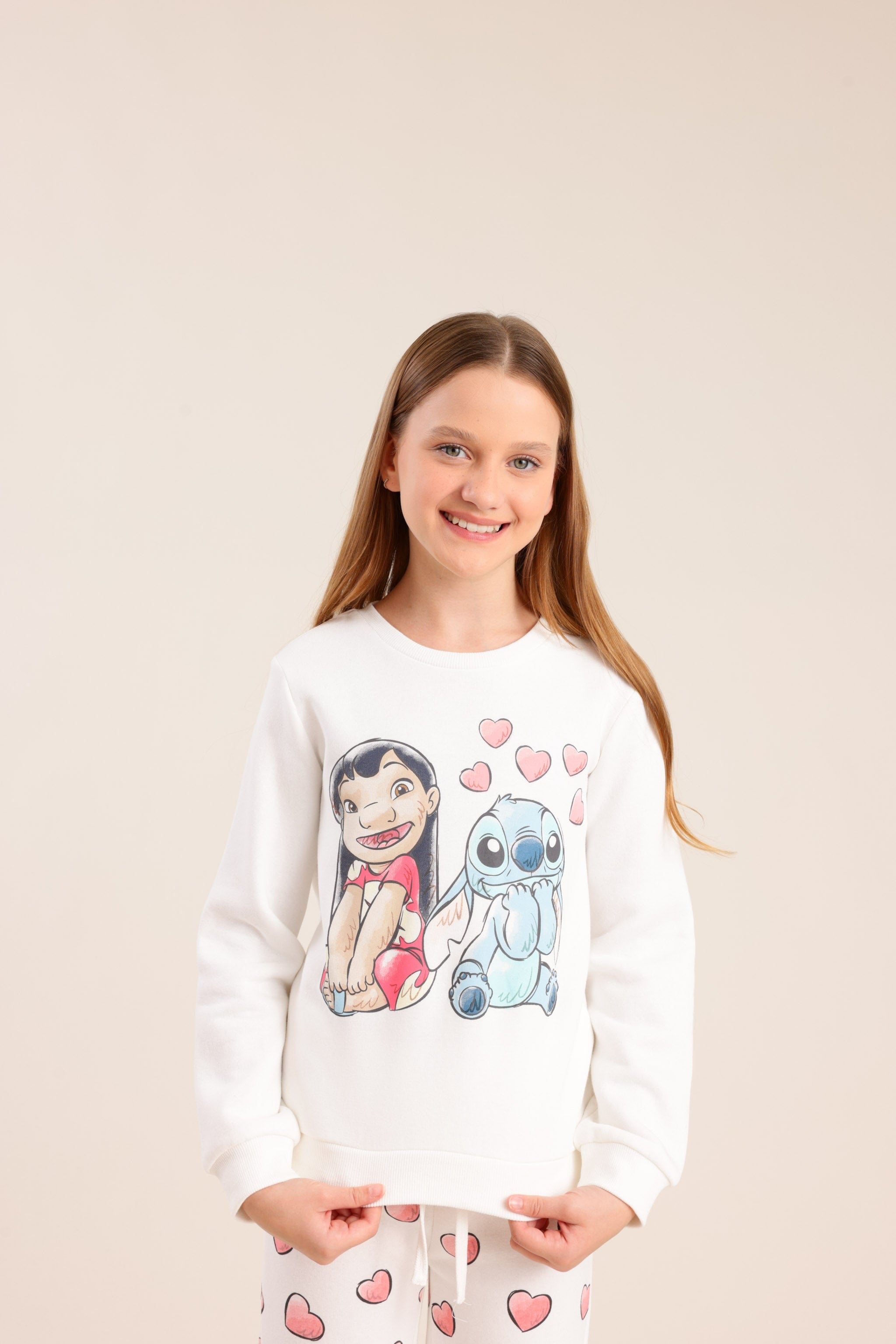 FOX בנות אחר פיג'מה ממותגת סטי'ץ פיג'מה ממותגת סטי'ץ