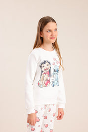 FOX בנות אחר פיג'מה ממותגת סטי'ץ פיג'מה ממותגת סטי'ץ