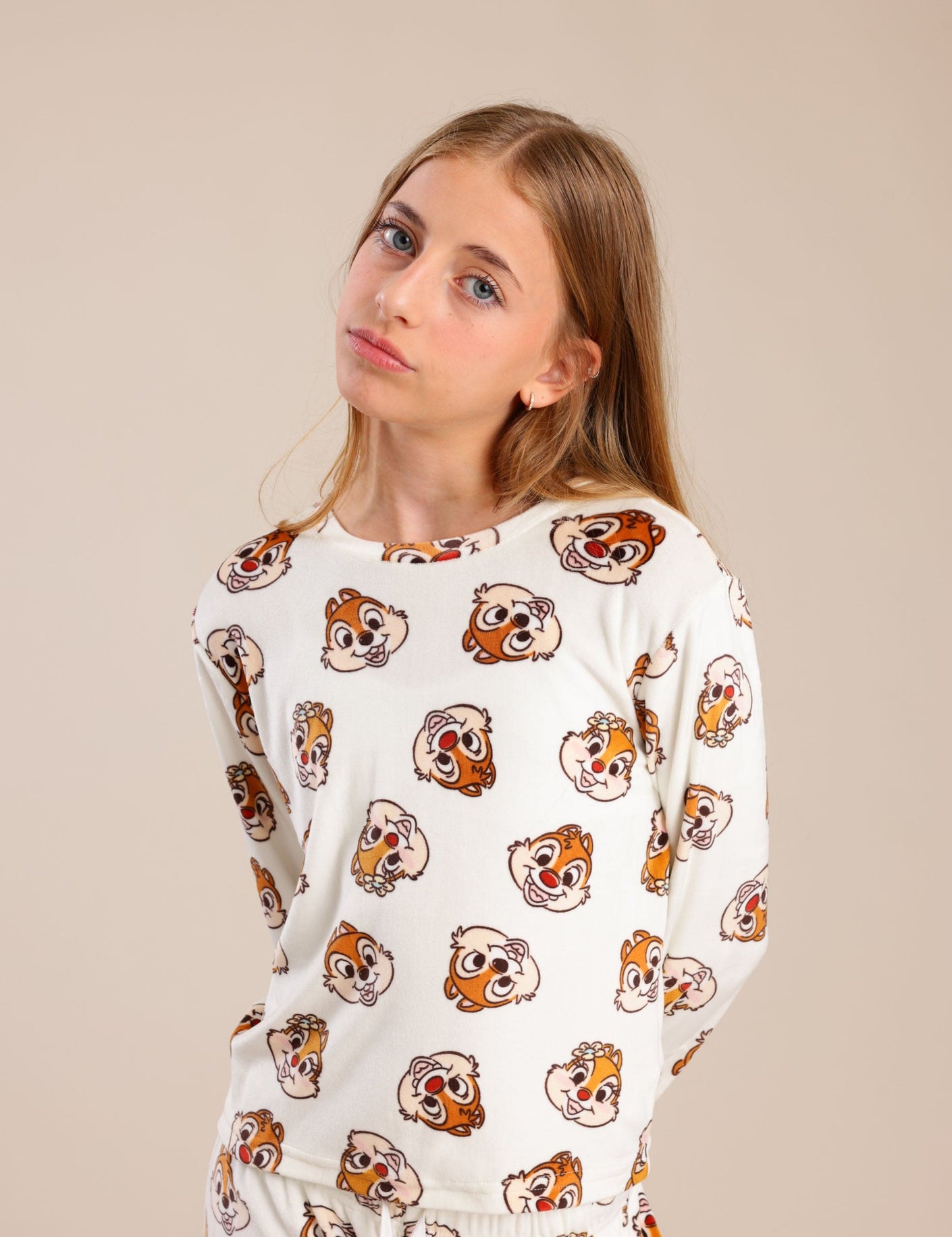 FOX בנות אחר פיג'מה קטיפה ממותגת דיסני פיג'מה קטיפה ממותגת דיסני