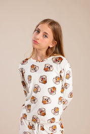 FOX בנות אחר פיג'מה קטיפה ממותגת דיסני פיג'מה קטיפה ממותגת דיסני