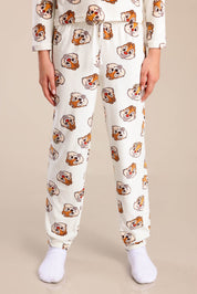 FOX בנות אחר פיג'מה קטיפה ממותגת דיסני פיג'מה קטיפה ממותגת דיסני