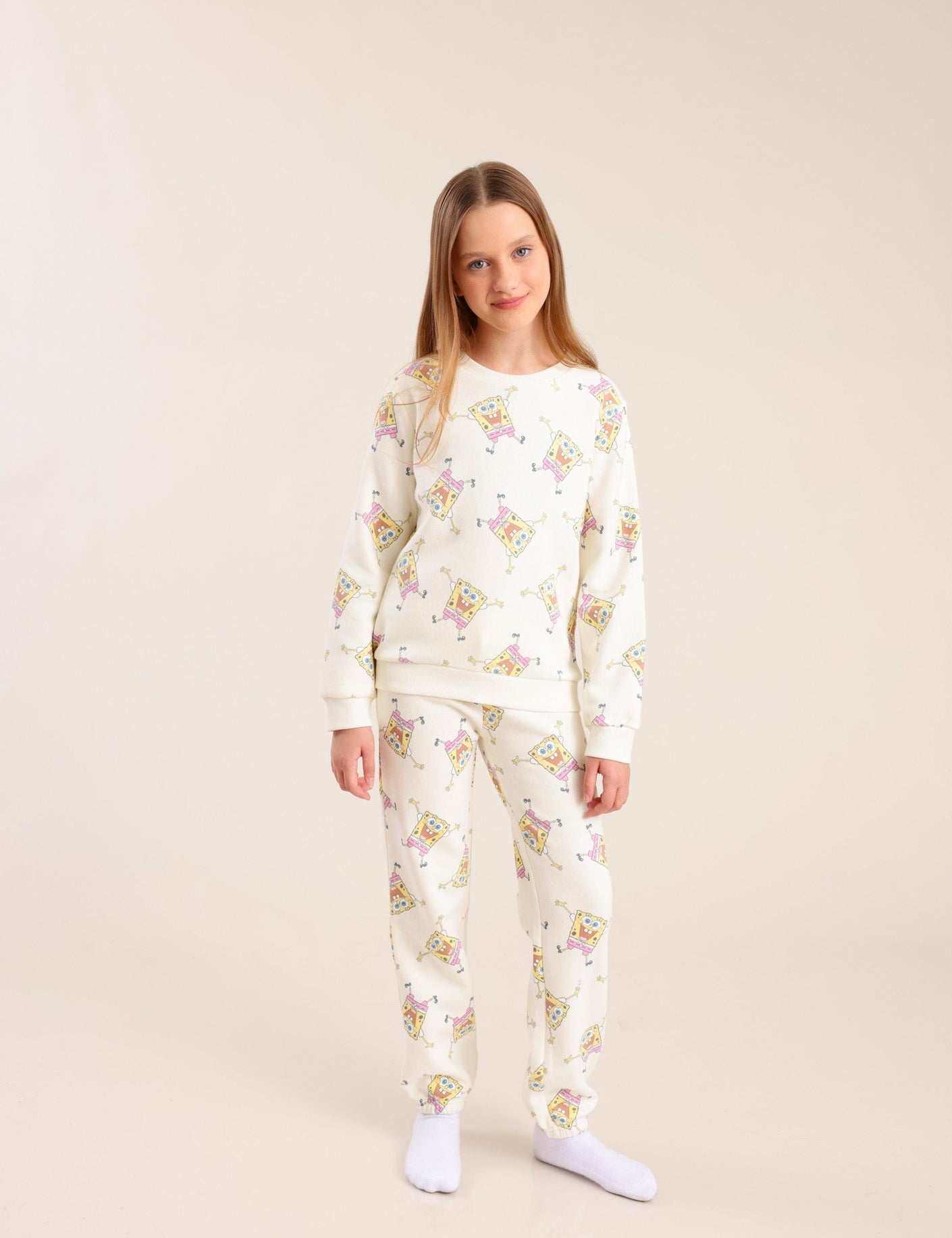 FOX בנות אחר פיג'מה ממותגת בוב ספוג פיג'מה ממותגת בוב ספוג