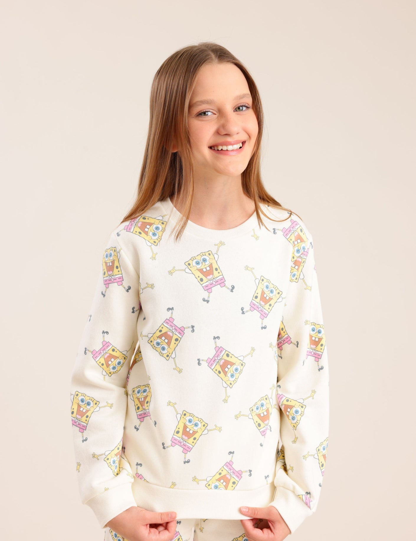 FOX בנות אחר פיג'מה ממותגת בוב ספוג פיג'מה ממותגת בוב ספוג