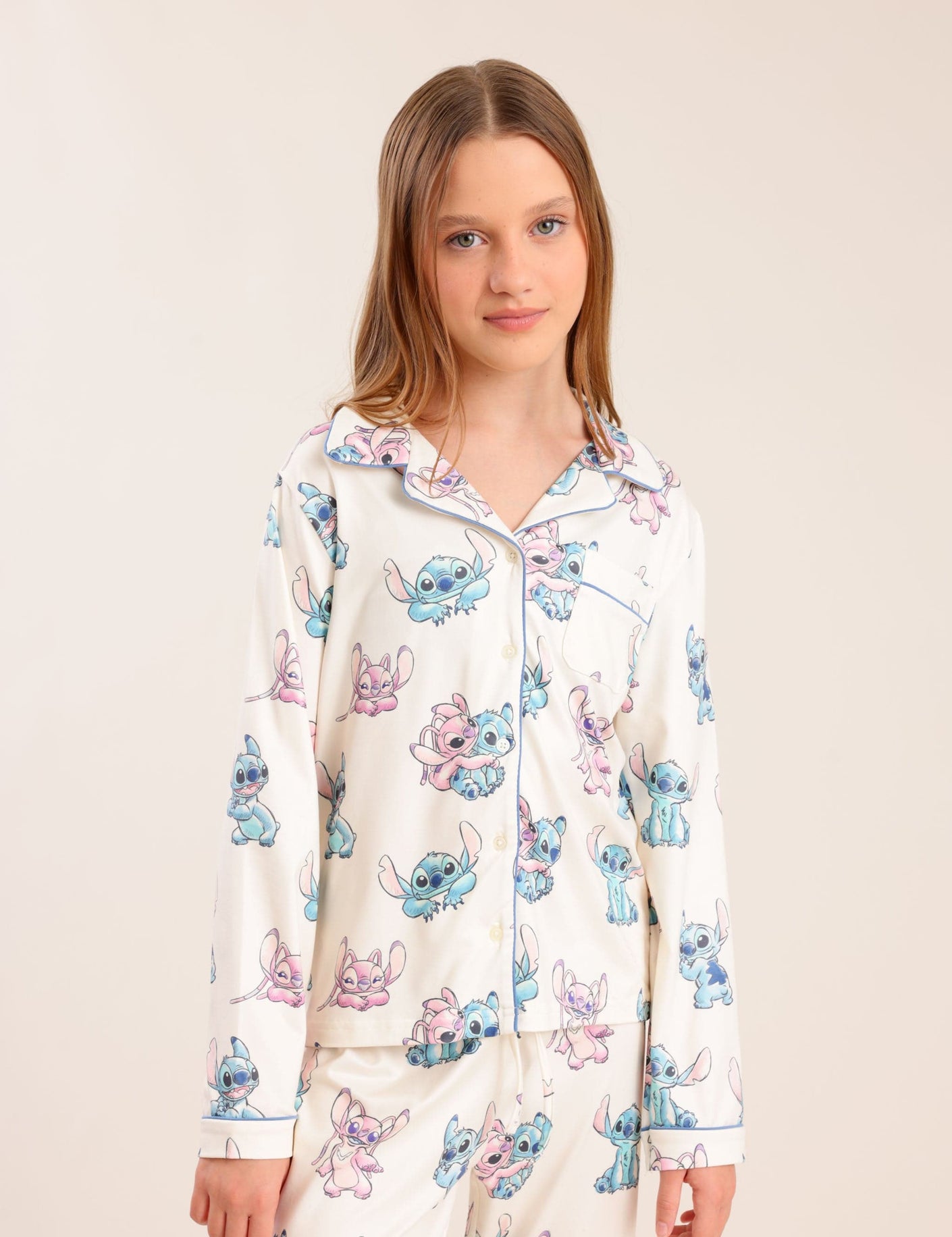 FOX בנות אחר פיג'מה ממותגת סטיץ' פיג'מה ממותגת סטיץ'