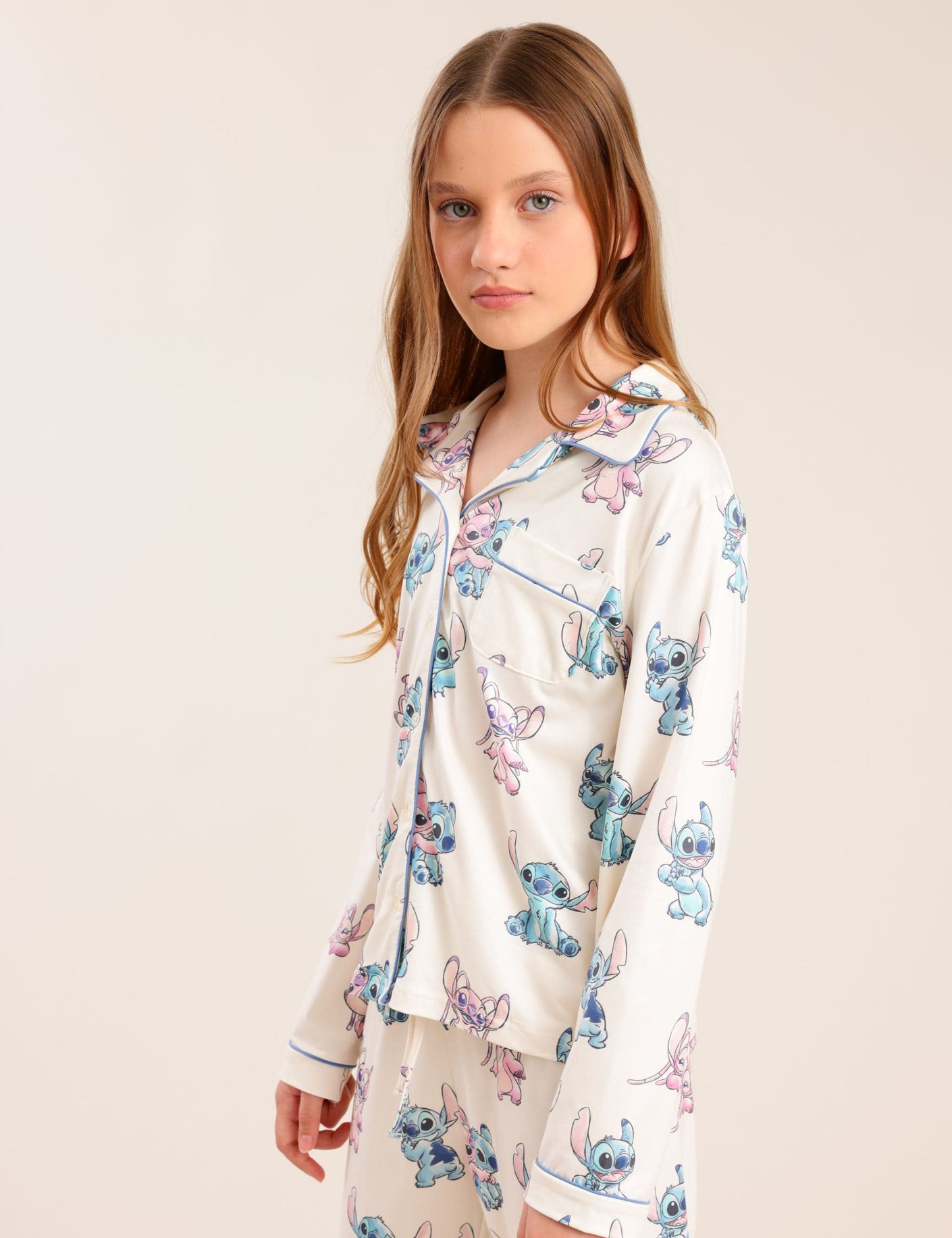 FOX בנות אחר פיג'מה ממותגת סטיץ' פיג'מה ממותגת סטיץ'