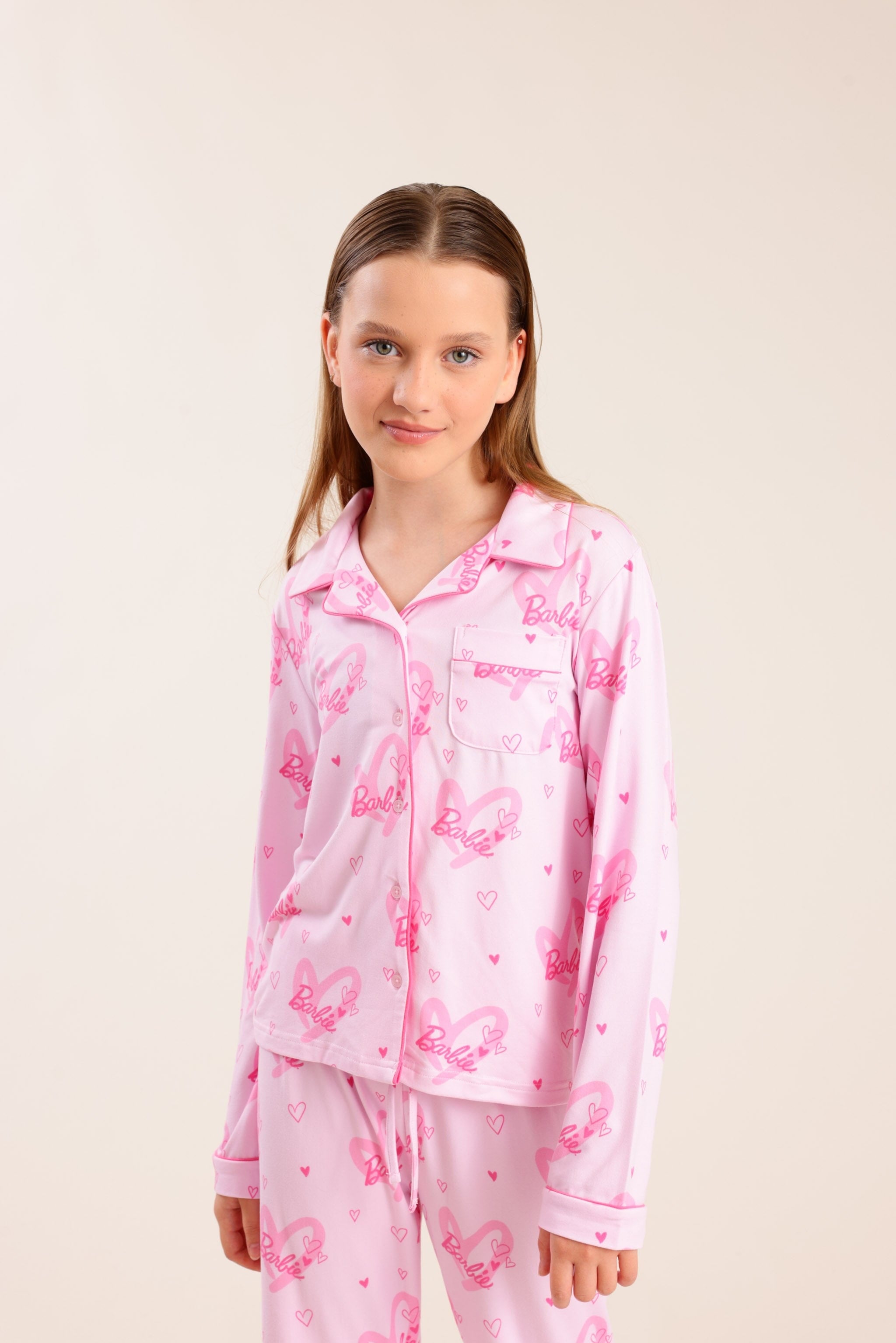 FOX בנות אחר פיג'מה ממותגת ברבי פיג'מה ממותגת ברבי