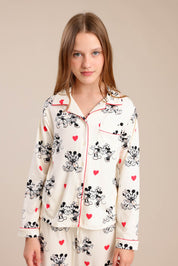 FOX בנות אחר פיג'מה ממותגת מיני&מיקי מאוס פיג'מה ממותגת מיני&מיקי מאוס