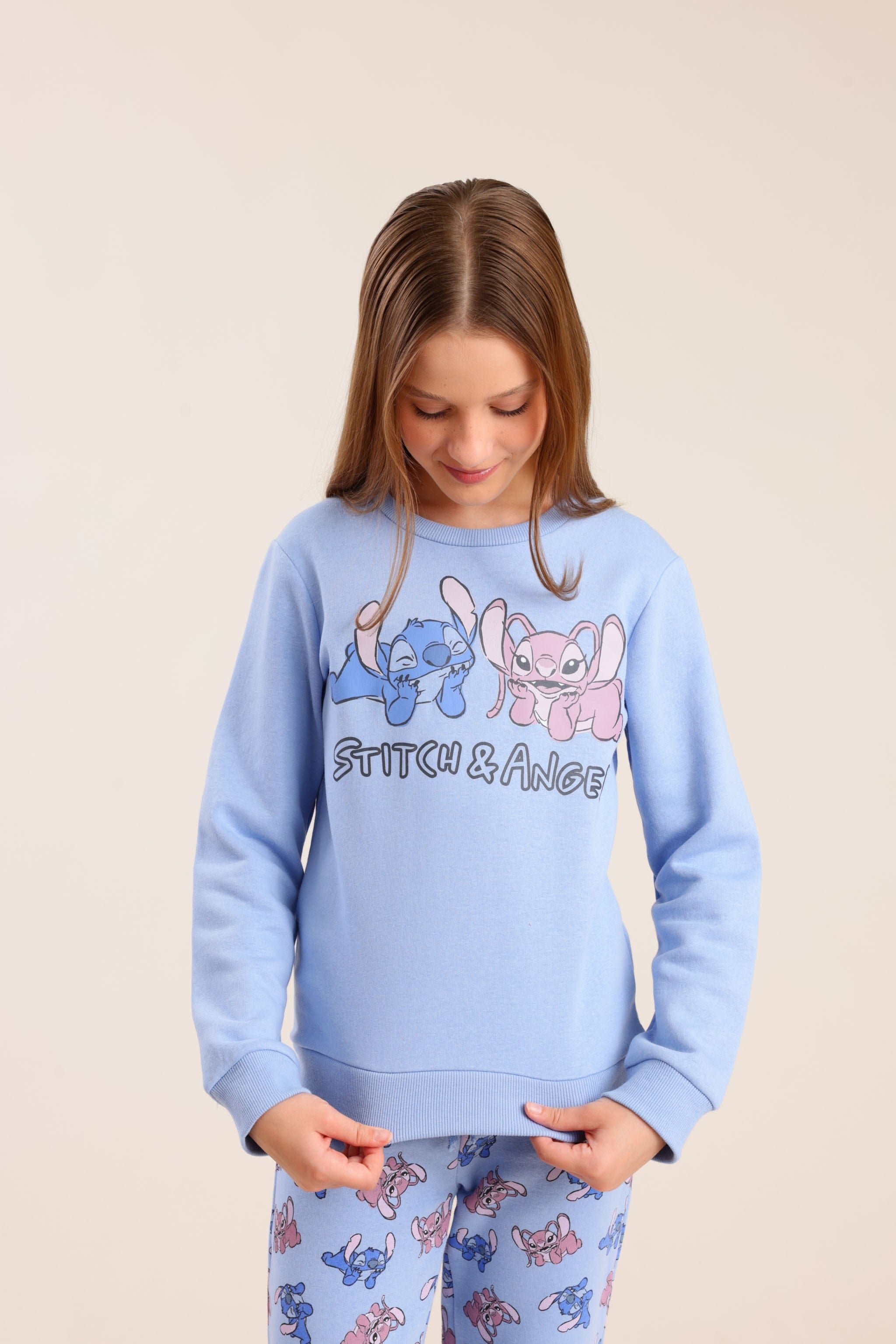 FOX בנות אחר פיג'מה ממותגת סטיץ' פיג'מה ממותגת סטיץ'