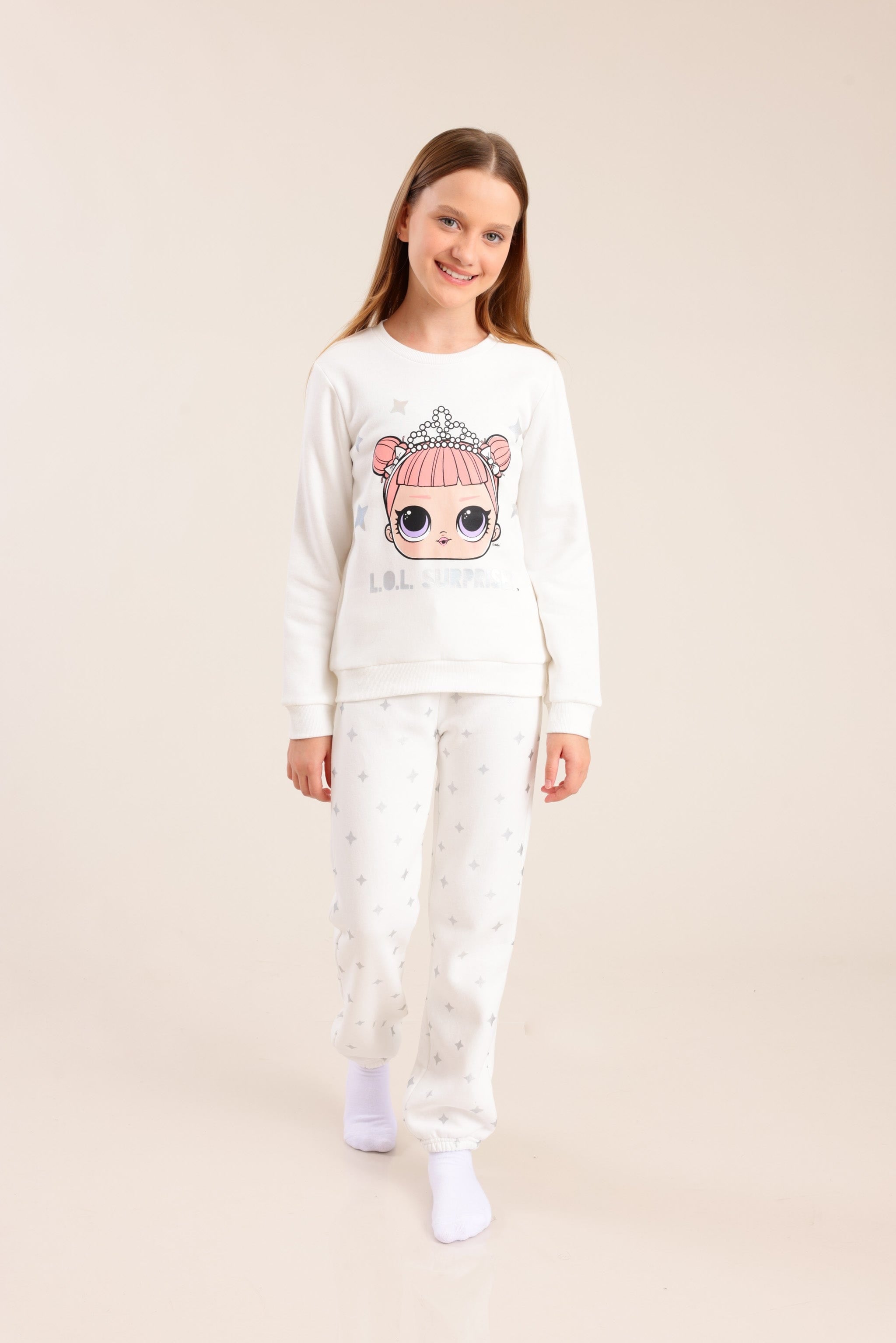 FOX בנות אחר פיג'מה פוטר ממותגת LOL פיג'מה פוטר ממותגת LOL