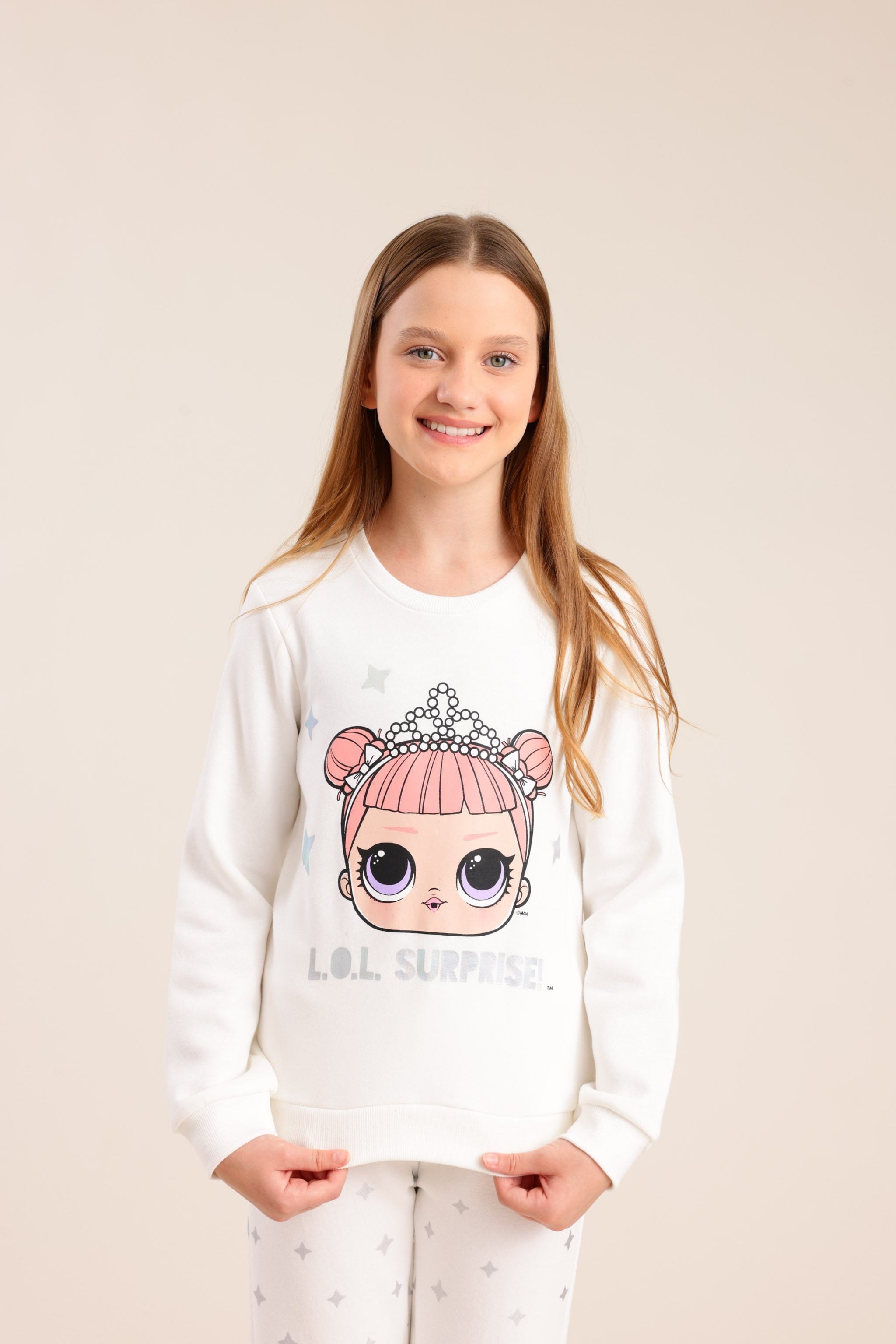 FOX בנות אחר פיג'מה פוטר ממותגת LOL פיג'מה פוטר ממותגת LOL