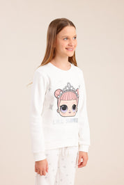 FOX בנות אחר פיג'מה פוטר ממותגת LOL פיג'מה פוטר ממותגת LOL