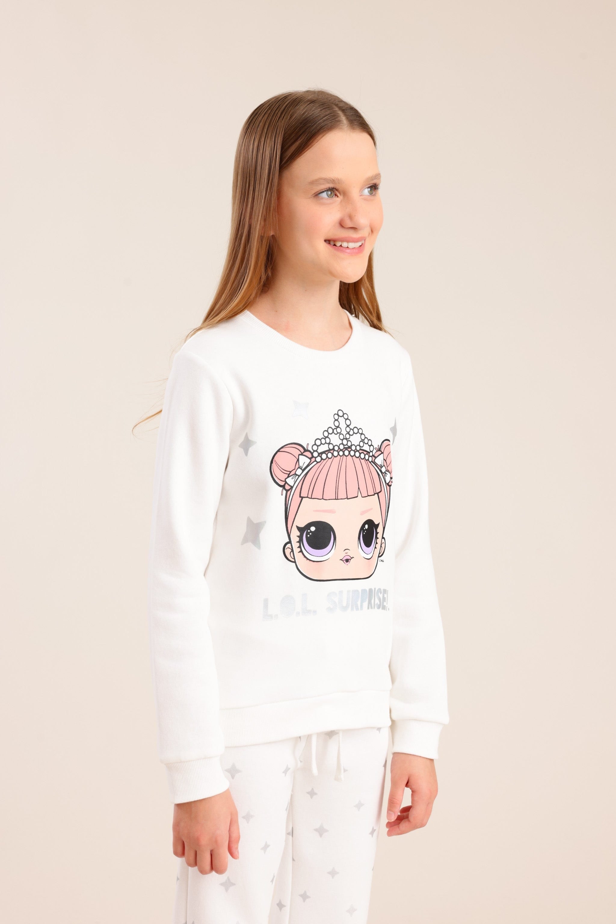 FOX בנות אחר פיג'מה פוטר ממותגת LOL פיג'מה פוטר ממותגת LOL