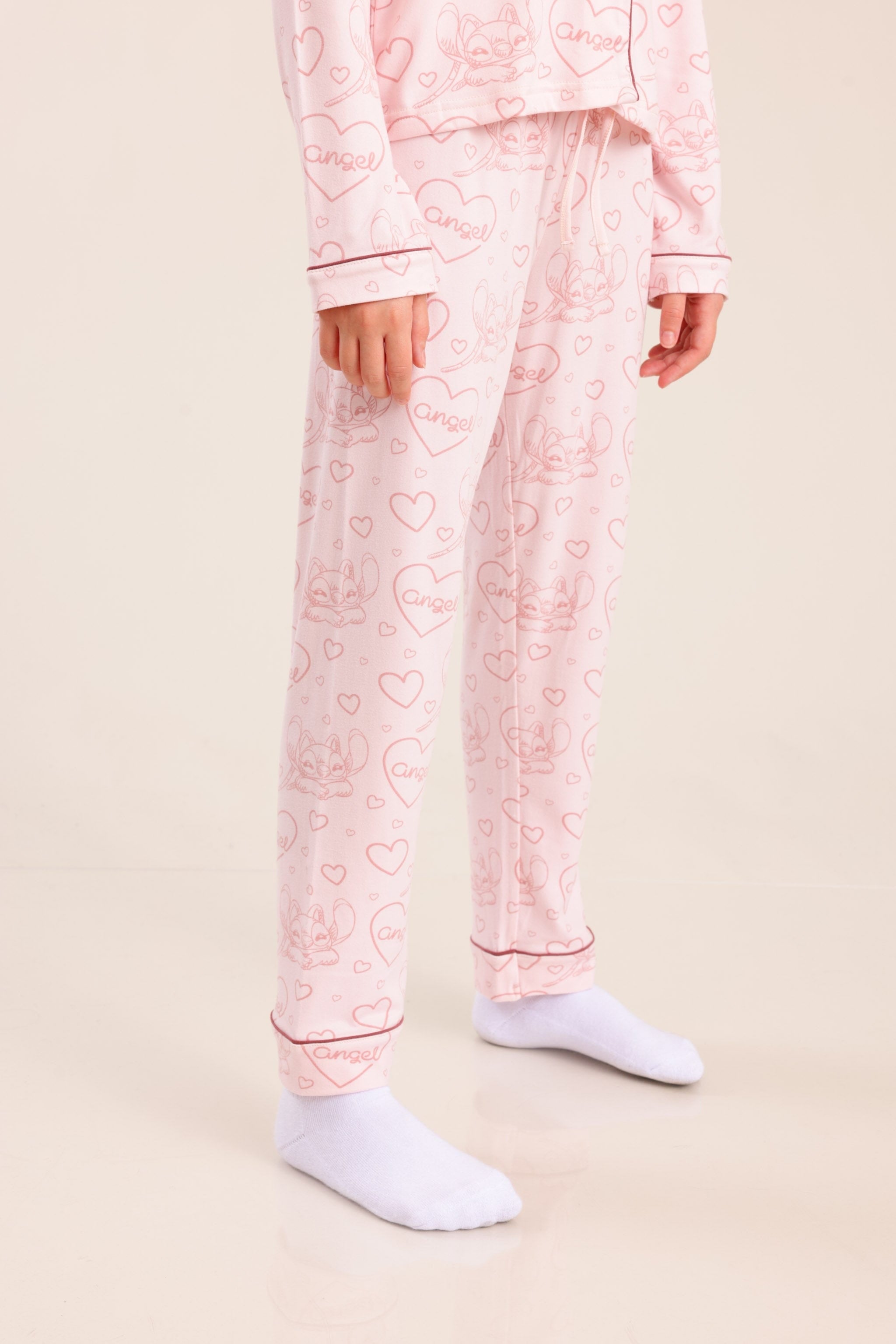 FOX בנות אחר פיג'מה ממותגת סטיץ' פיג'מה ממותגת סטיץ'