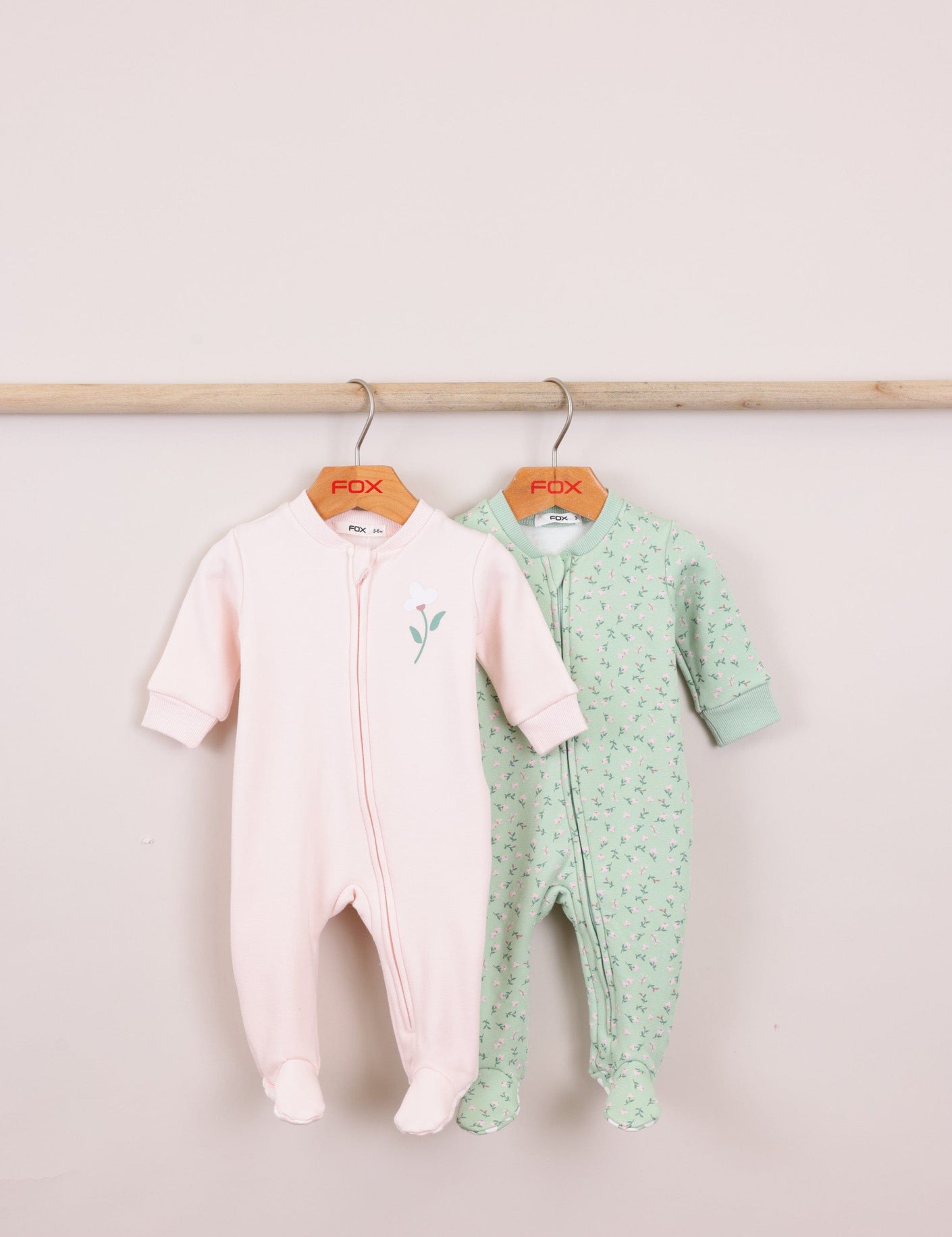 FOX תינוקות בנות אחר מארז אוברול מארז אוברול