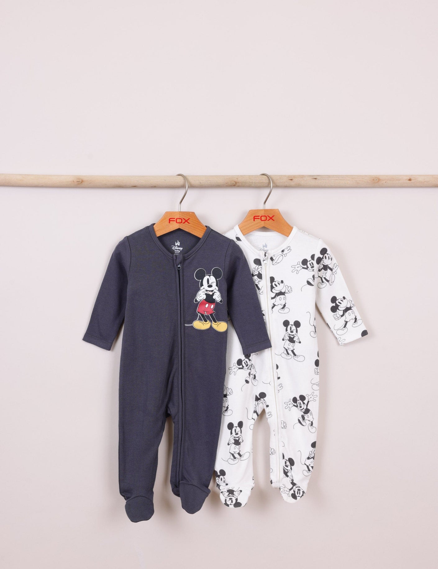 FOX תינוקות בנים אחר מארז 2 אוברול ממותג דיסני מארז 2 אוברול ממותג דיסני