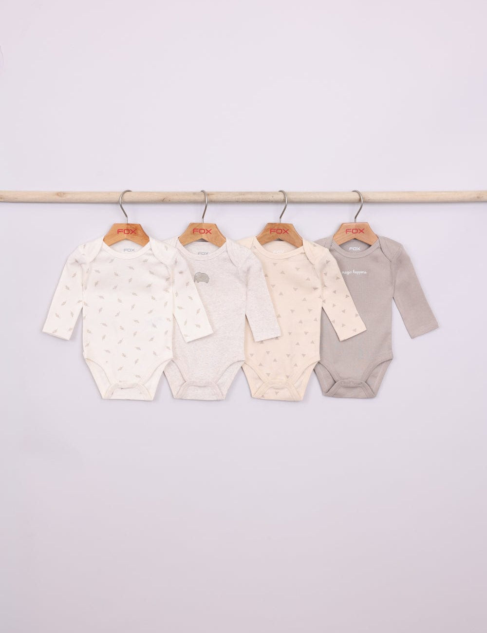 FOX NB אחר מארז 4 בגדי גוף עם הדפס מארז 4 בגדי גוף עם הדפס
