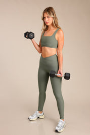 FOX נשים מכנסיים טייץ RIB TEXTURE- V WAIST טייץ RIB TEXTURE- V WAIST