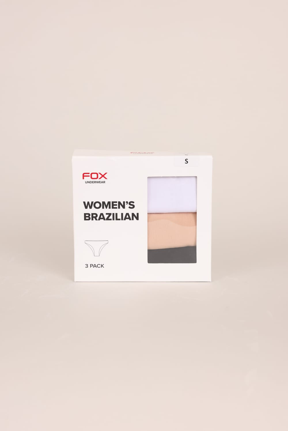 FOX אביזרי נשים תחתונים מארז 3 תחתונים ברזילאים מארז 3 תחתונים ברזילאים