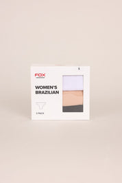 FOX אביזרי נשים תחתונים מארז 3 תחתונים ברזילאים מארז 3 תחתונים ברזילאים