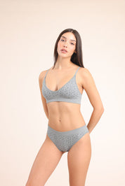 FOX נשים גופיה גוזייה מרופדת נשים וי גוזייה מרופדת נשים וי