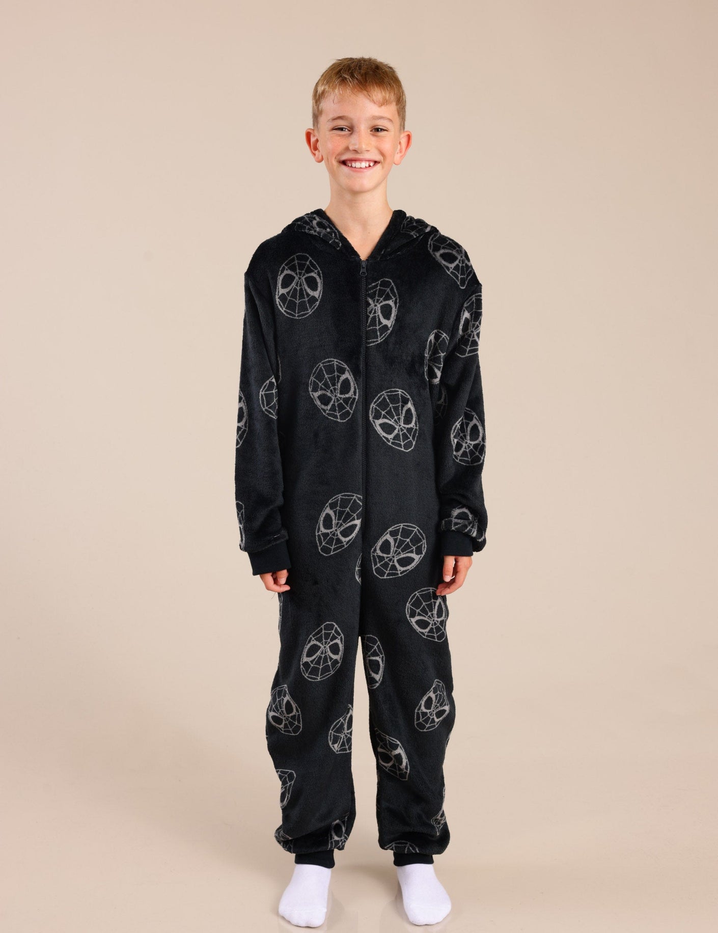 FOX FOX שונות ופנאי ONESIE ממותג ספיידרמן ONESIE ממותג ספיידרמן