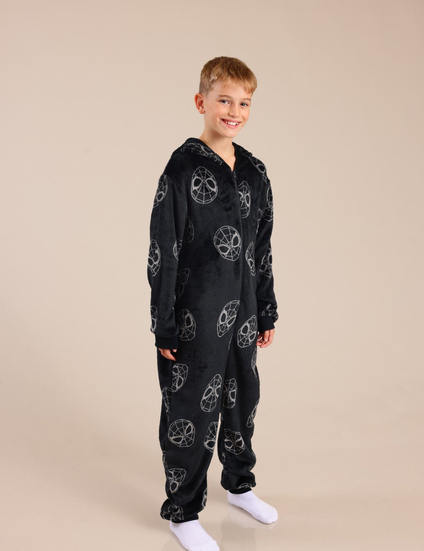 FOX FOX שונות ופנאי ONESIE ממותג ספיידרמן ONESIE ממותג ספיידרמן