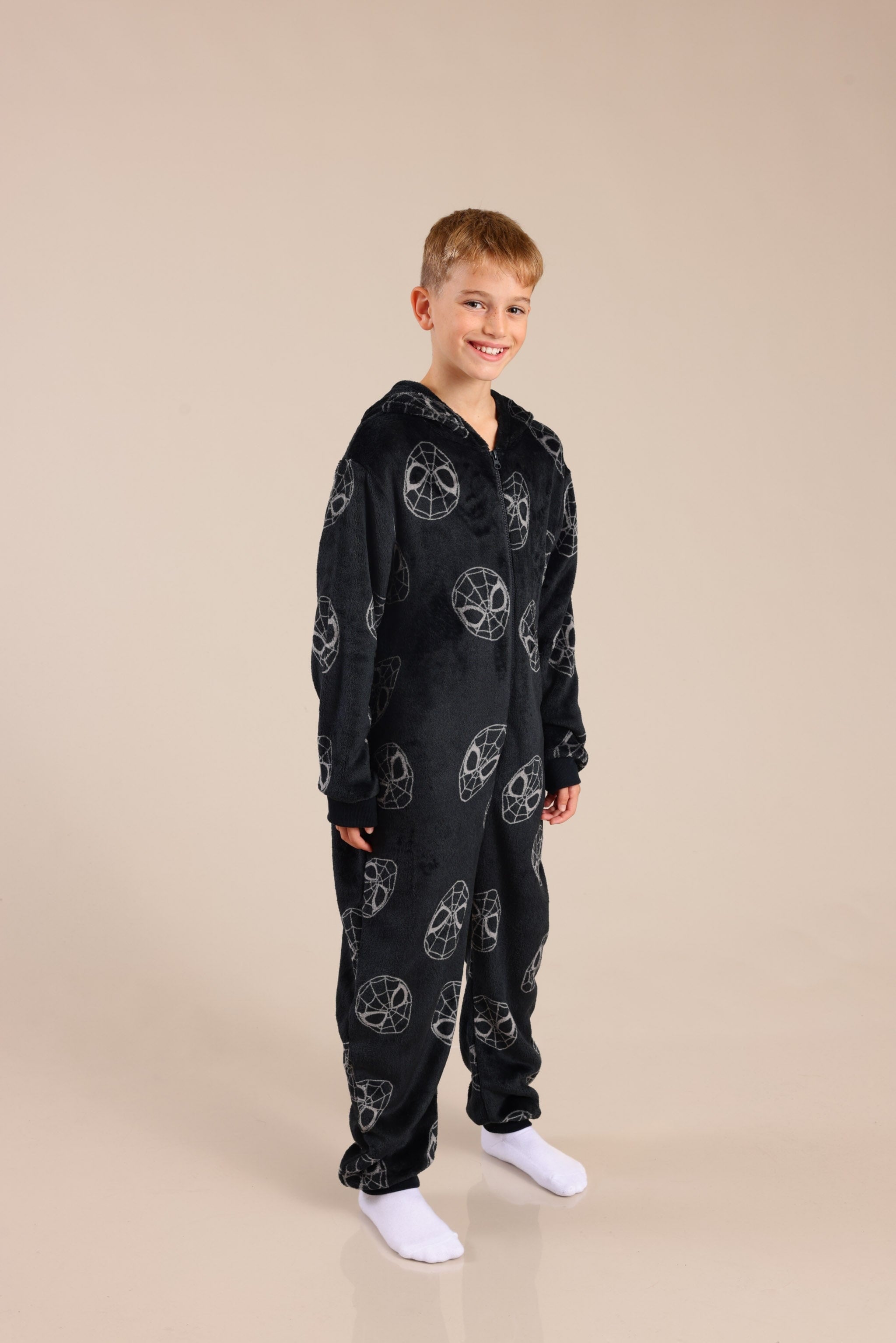 FOX FOX שונות ופנאי ONESIE ממותג ספיידרמן ONESIE ממותג ספיידרמן