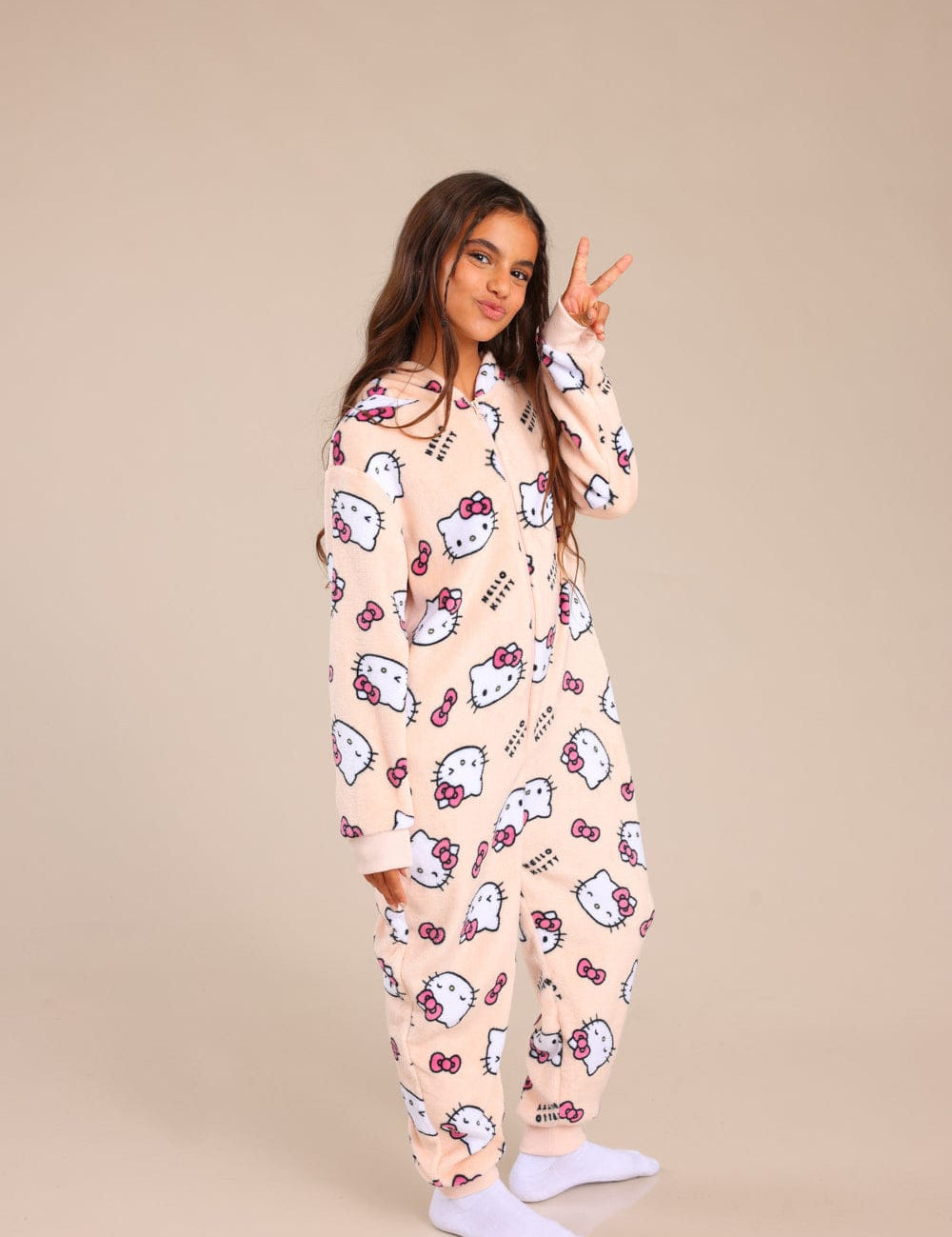 FOX FOX שונות ופנאי ONESIE ממותג הלו קיטי ONESIE ממותג הלו קיטי